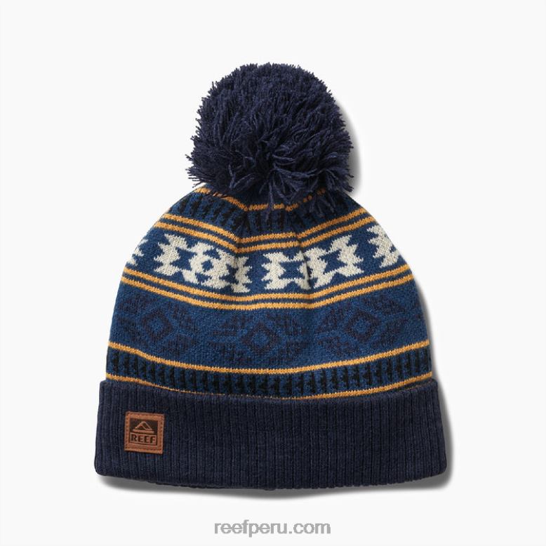 gorro Jimmy Jaquard con vuelta bijou azul 0RZL2798 hombres Reef