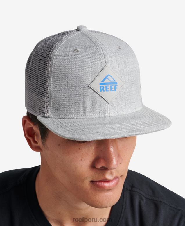 gorra de camionero madre snapback cuero gris 0RZL2767 hombres Reef