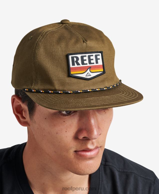 gorra desestructurada sabor snapback oliva oscuro 0RZL2784 hombres Reef