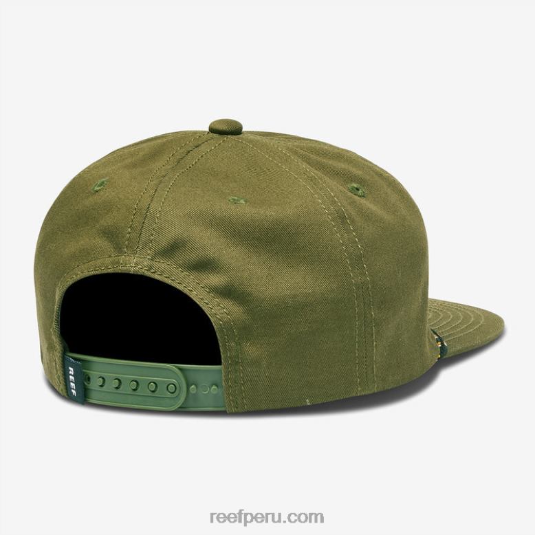 gorra desestructurada sabor snapback oliva oscuro 0RZL2784 hombres Reef