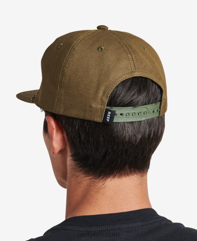 gorra desestructurada sabor snapback oliva oscuro 0RZL2784 hombres Reef