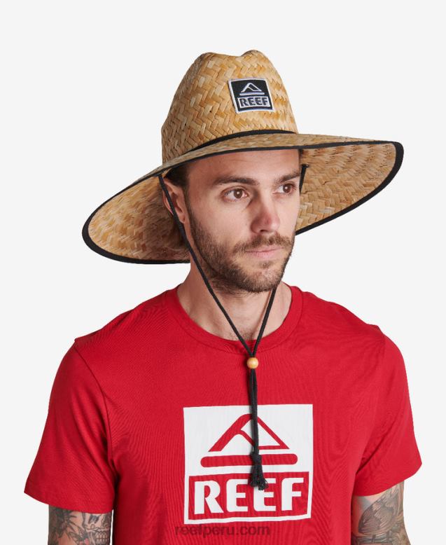sombrero de paja aguacero caviar 0RZL2757 hombres Reef