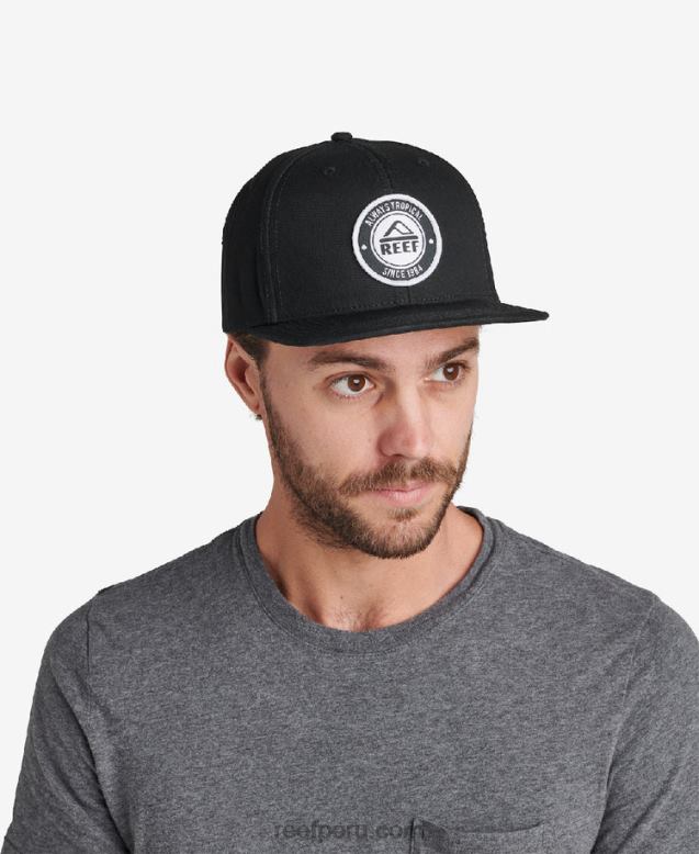 sombrero de visera plana Woodbury caviar 0RZL2804 hombres Reef