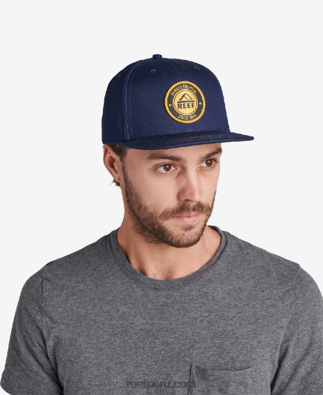 sombrero de visera plana Woodbury insignias azules 0RZL2806 hombres Reef