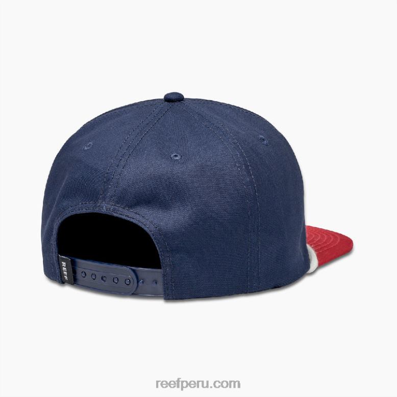 sombrero de visera plana morter bufón rojo 0RZL2801 hombres Reef