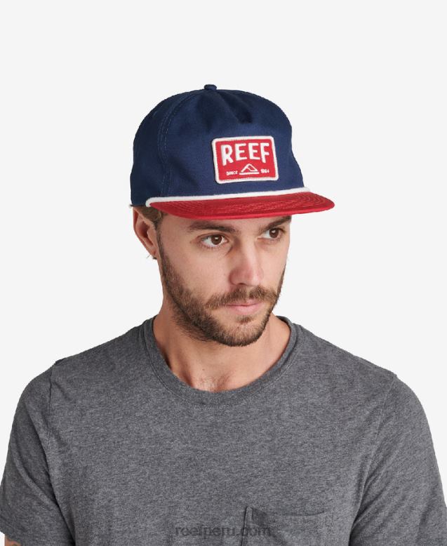sombrero de visera plana morter bufón rojo 0RZL2801 hombres Reef