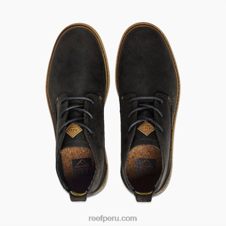 Bota de cuero Reef Voyage Roca Negra 0RZL2518 hombres