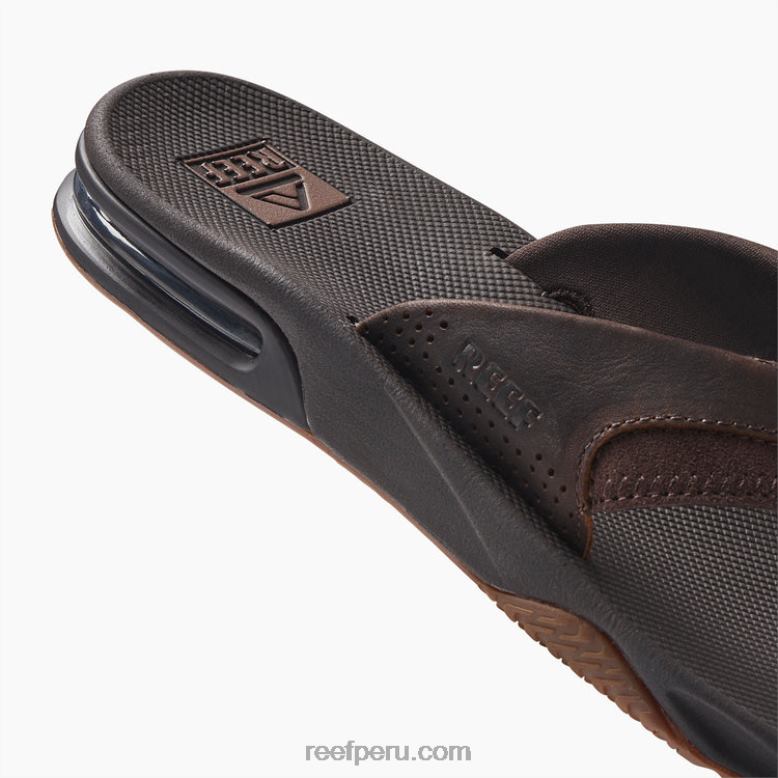 abanico de cuero marron oscuro 0RZL2336 hombres Reef