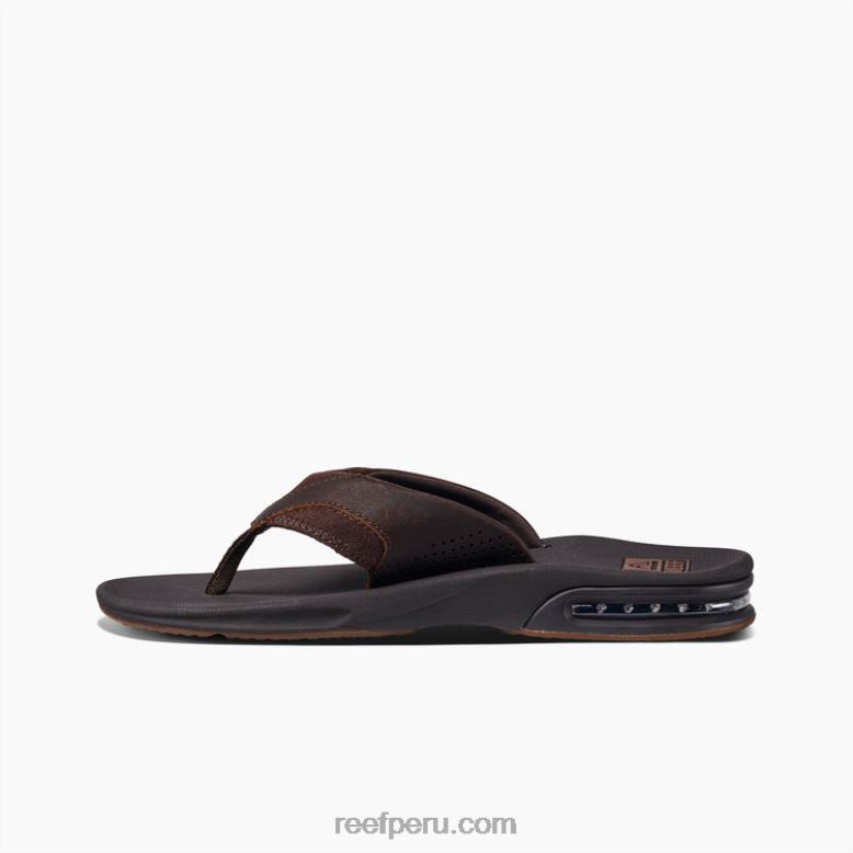 abanico de cuero marron oscuro 0RZL2336 hombres Reef