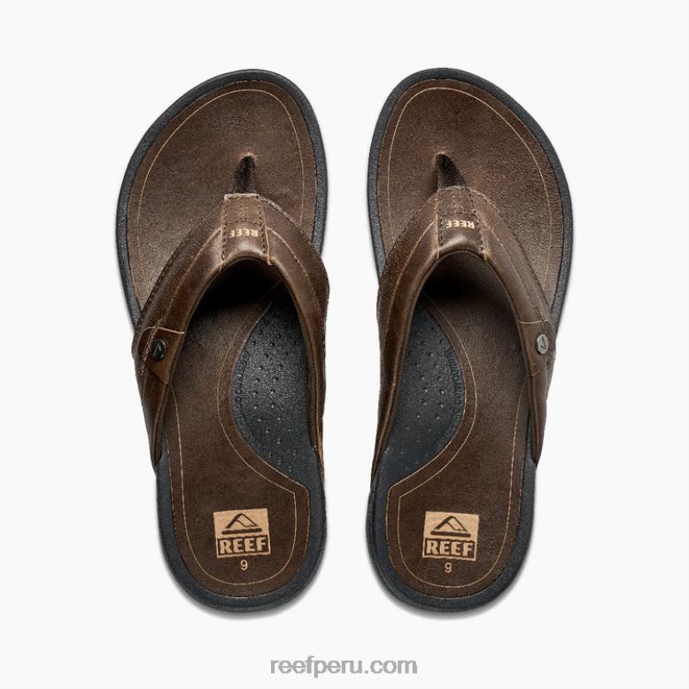 arrecife pacifico cuero marron oscuro 0RZL2363 hombres