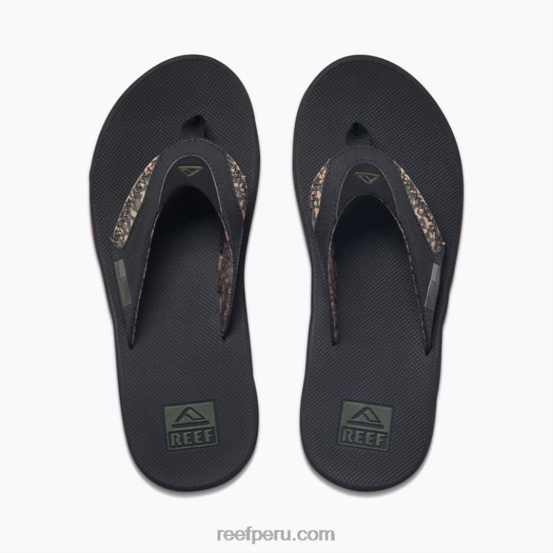 avivando negro/camuflaje 0RZL2473 hombres Reef