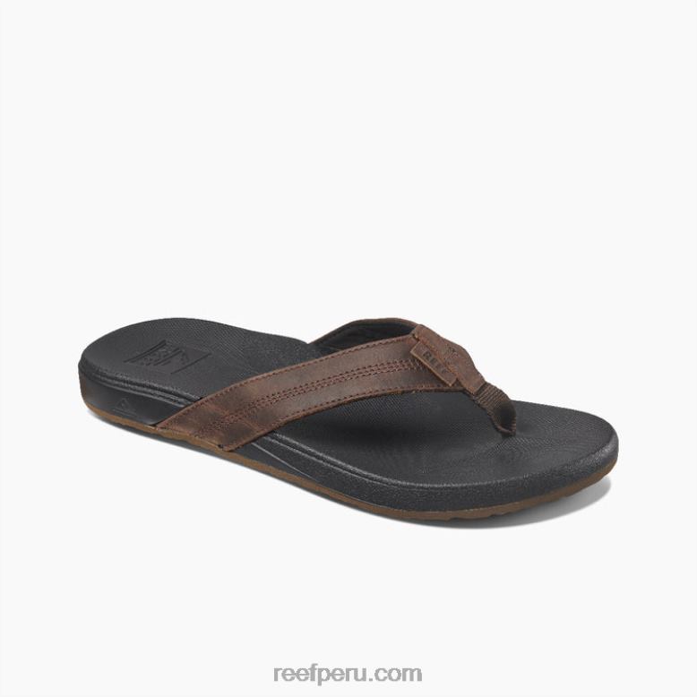 cojín fantasma de cuero marrón oscuro 0RZL2333 hombres Reef