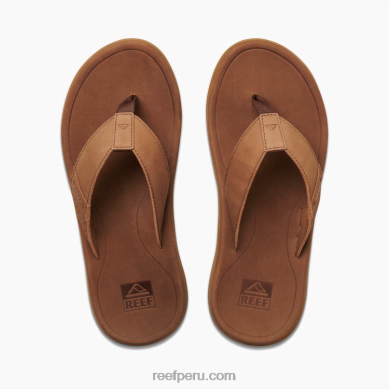 cuero santa ana marrón 0RZL2351 hombres Reef