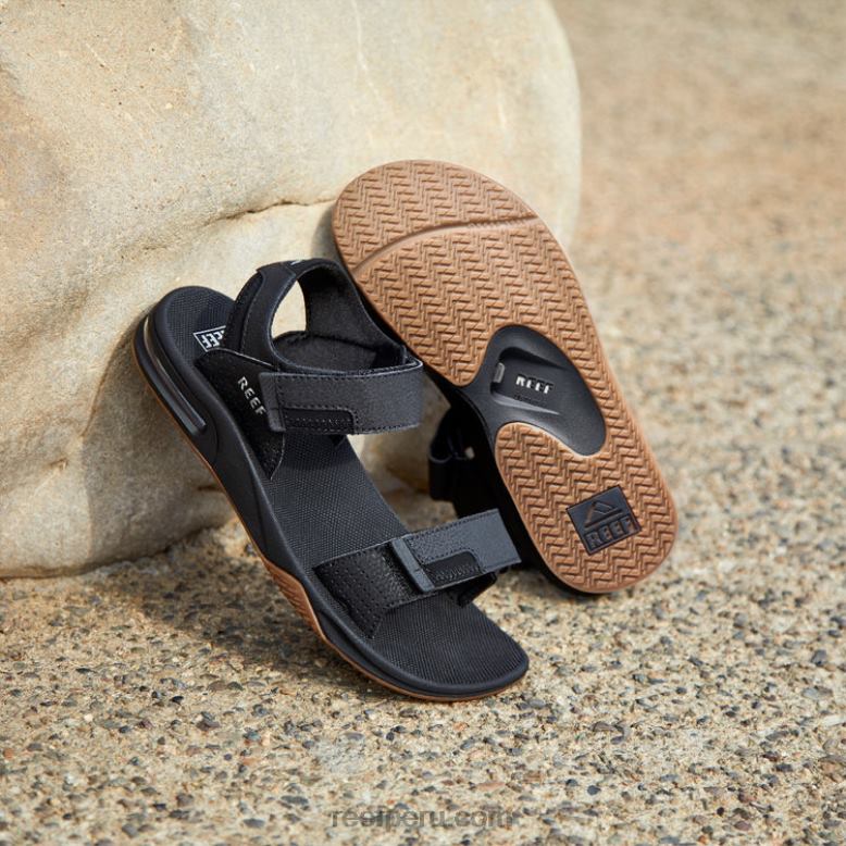 abanicando baja negro/astilla 0RZL2377 hombres Reef