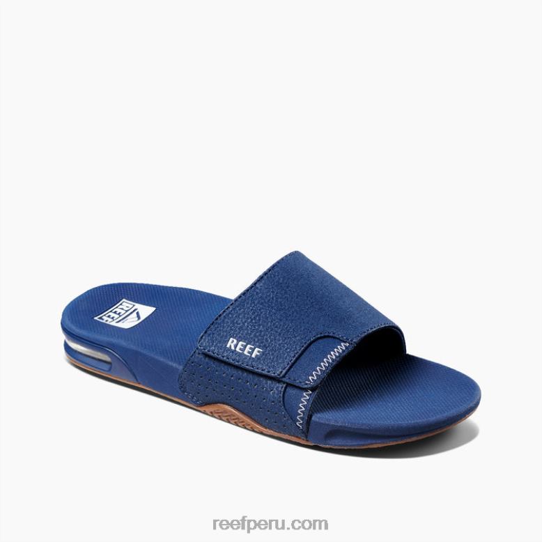 tobogán de abanico azul marino/goma 0RZL2469 hombres Reef