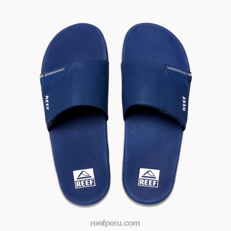 tobogán de abanico azul marino/goma 0RZL2469 hombres Reef
