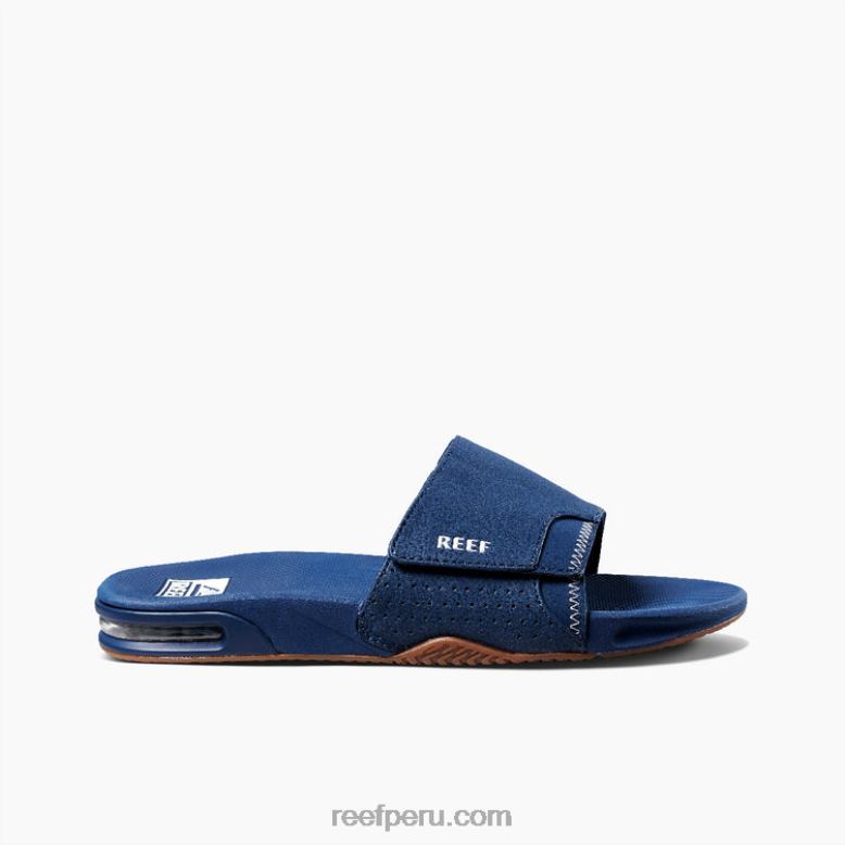 tobogán de abanico azul marino/goma 0RZL2469 hombres Reef