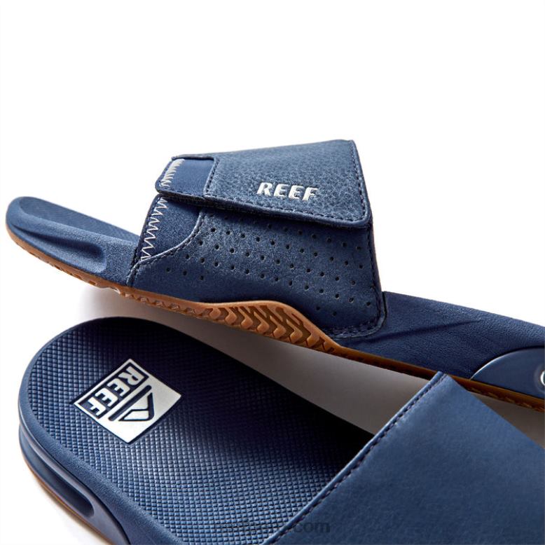 tobogán de abanico azul marino/goma 0RZL2469 hombres Reef