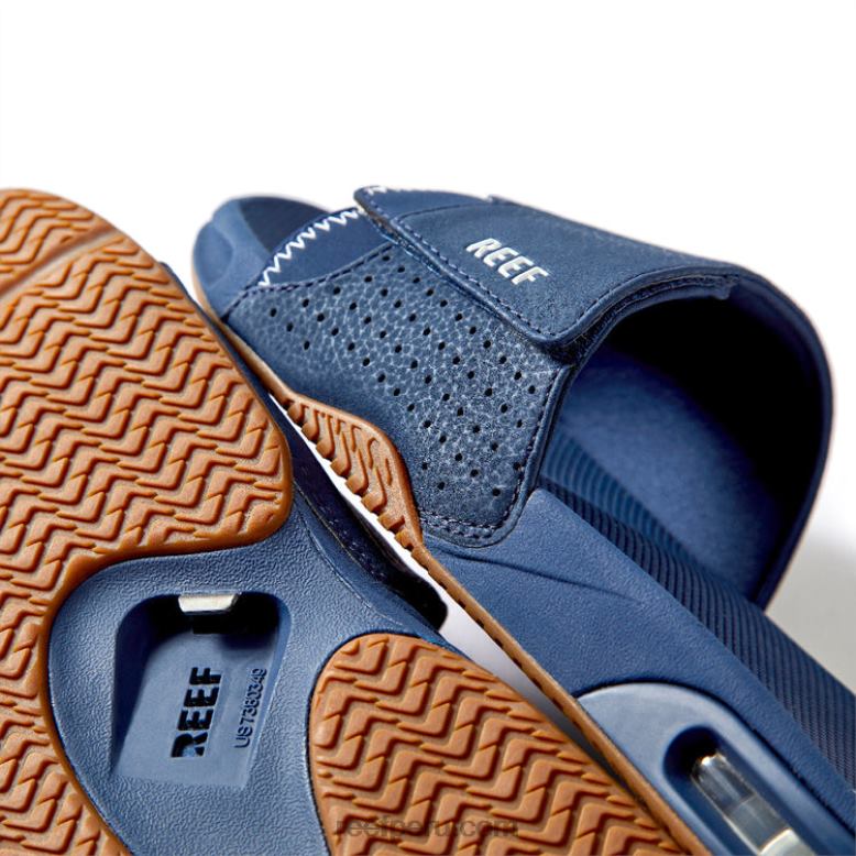 tobogán de abanico azul marino/goma 0RZL2469 hombres Reef