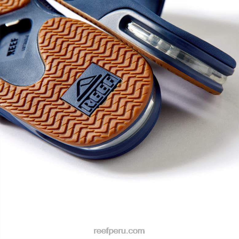 tobogán de abanico azul marino/goma 0RZL2469 hombres Reef