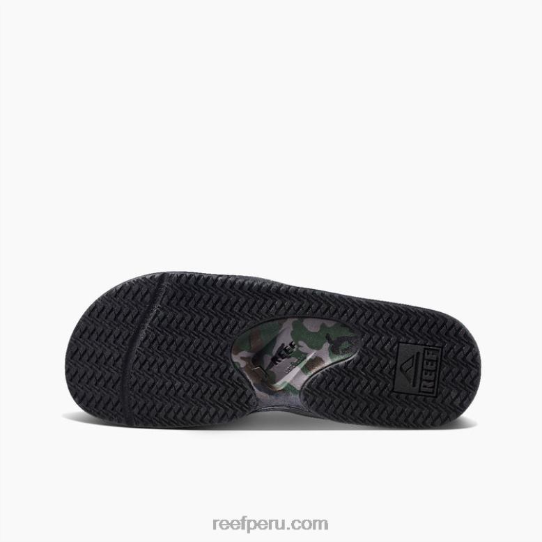 tobogán de abanico camuflaje verde oliva 0RZL2356 hombres Reef