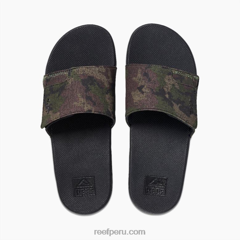 tobogán de abanico camuflaje verde oliva 0RZL2356 hombres Reef