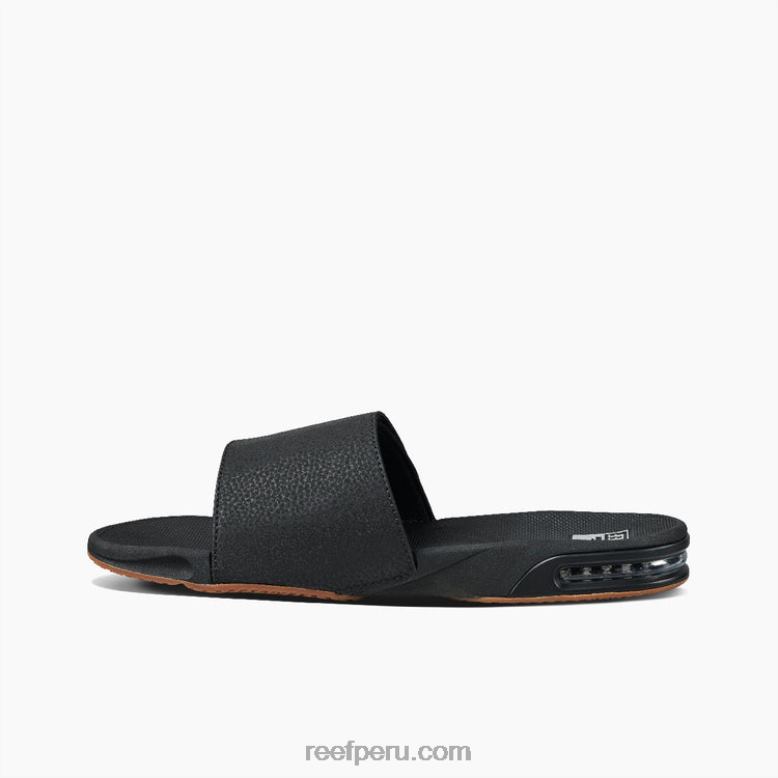 tobogán de abanico negro/plata 0RZL2332 hombres Reef