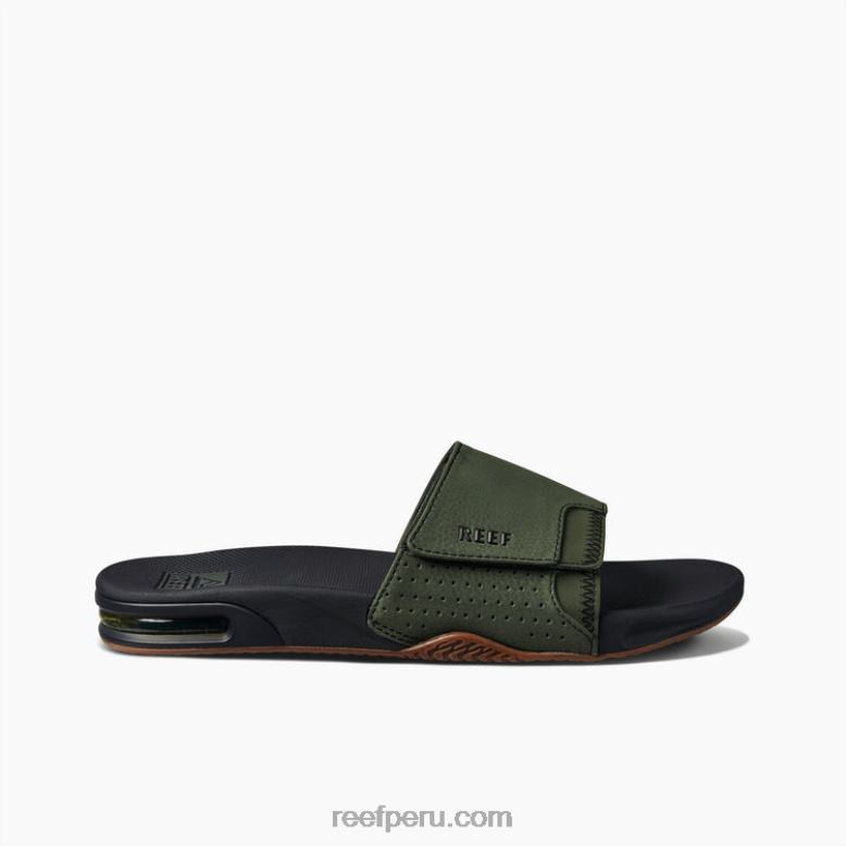 tobogán de abanico oliva oscuro 0RZL2355 hombres Reef