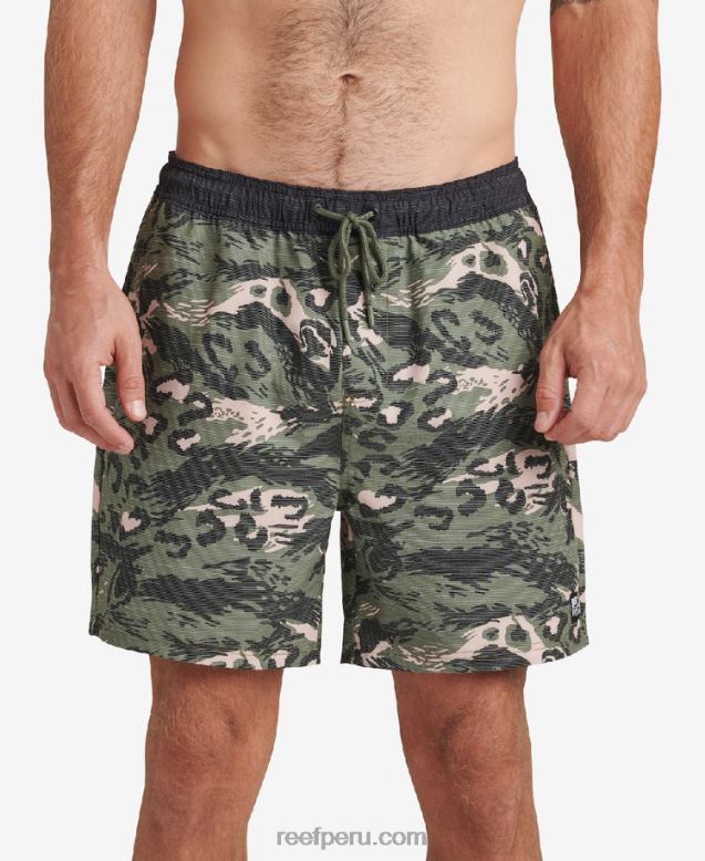 bañador bandra 19" olivino 0RZL2706 hombres Reef
