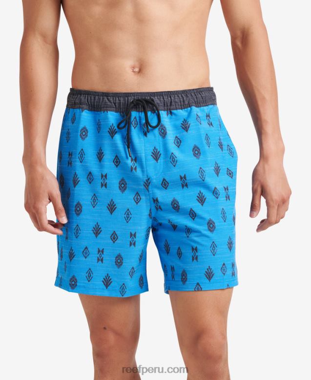 billy volley corto 17" azul francés 0RZL2703 hombres Reef