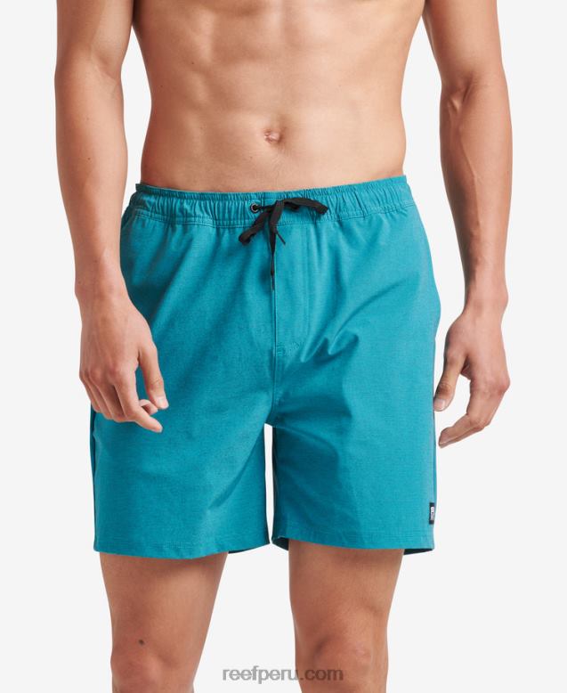 shorts de paseo con cintura elástica de 17" golfo de vizcaya 0RZL2699 hombres Reef