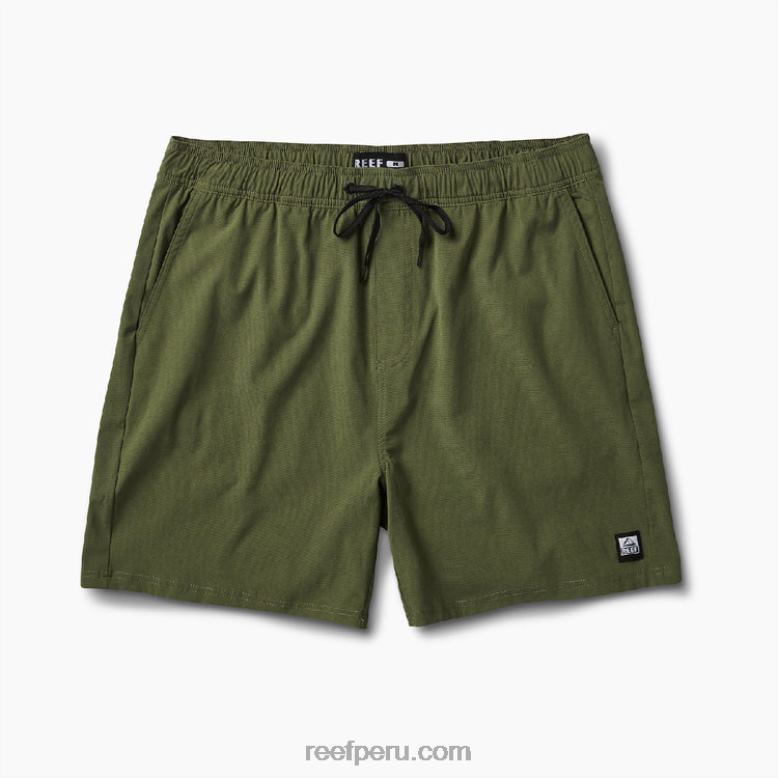 shorts de paseo con cintura elástica de 17