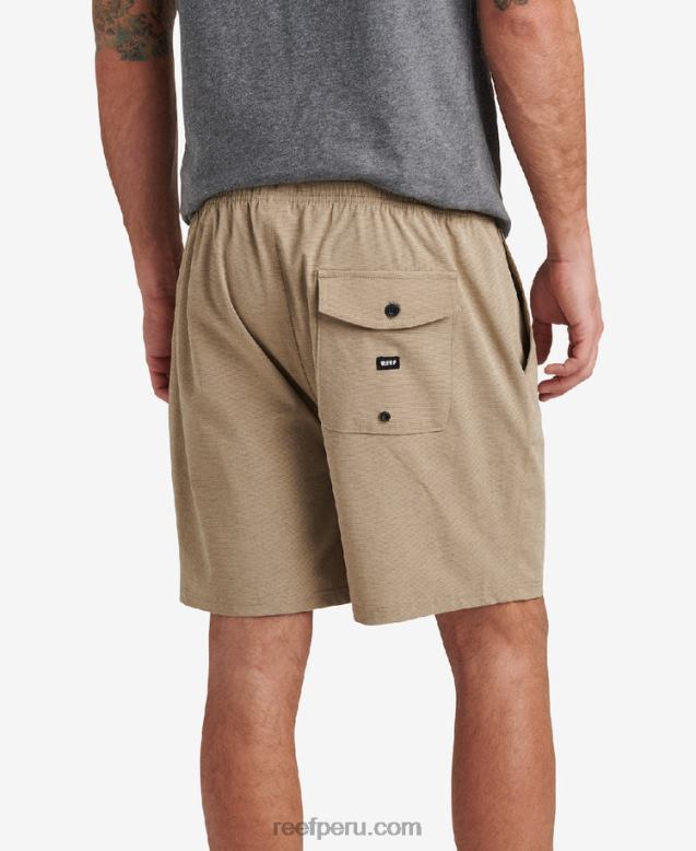 shorts de paseo con cintura elástica de 17