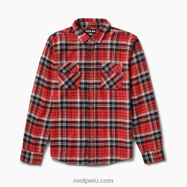 bisbee camisa tejida de franela chile picante 0RZL2664 hombres Reef