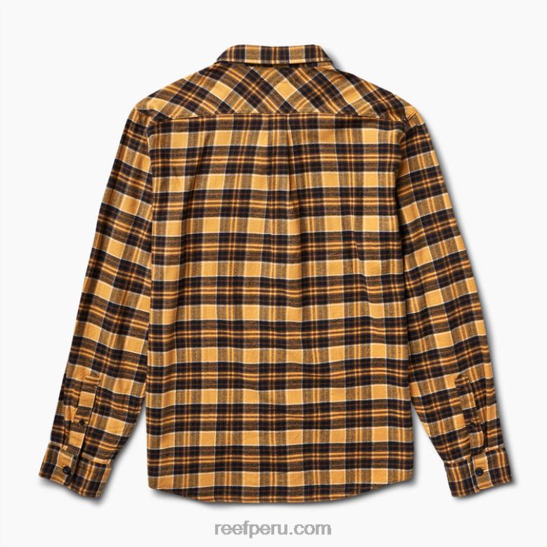 camisa de franela de manga larga kosma acantilado de roble 0RZL2667 hombres Reef