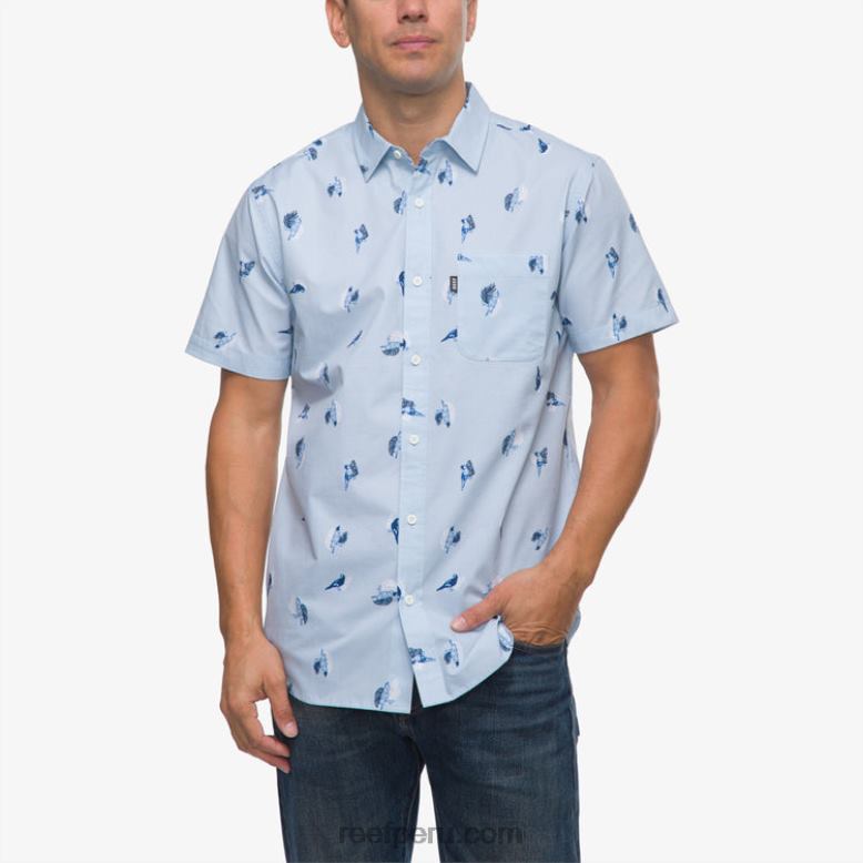 camisa de manga corta con diseño de barril ruta aérea 0RZL2654 hombres Reef
