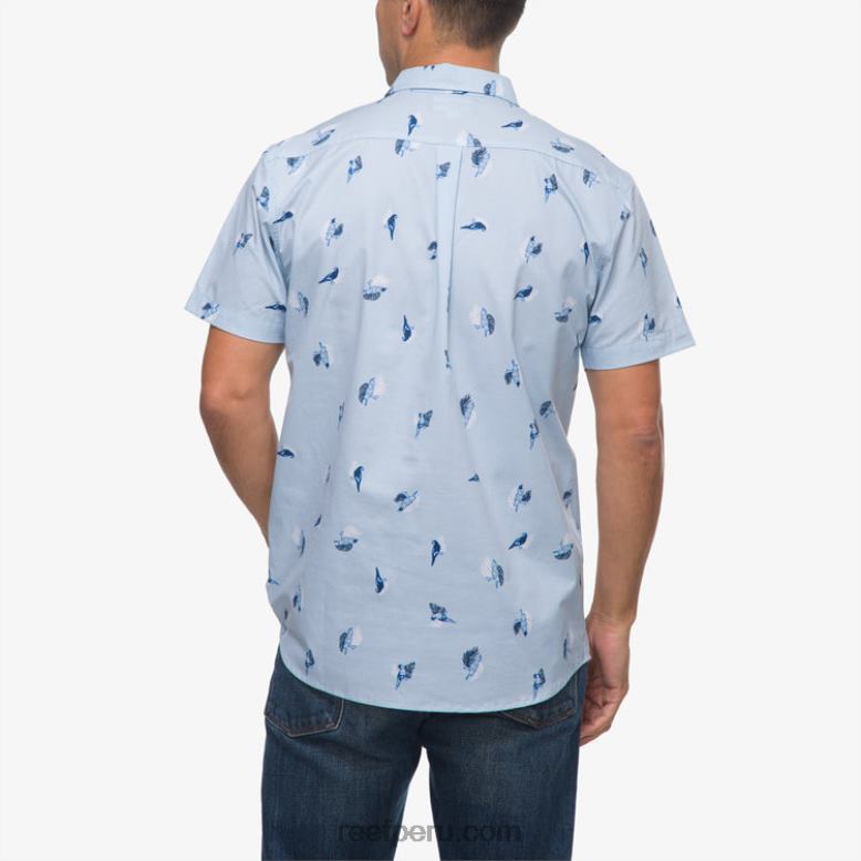 camisa de manga corta con diseño de barril ruta aérea 0RZL2654 hombres Reef