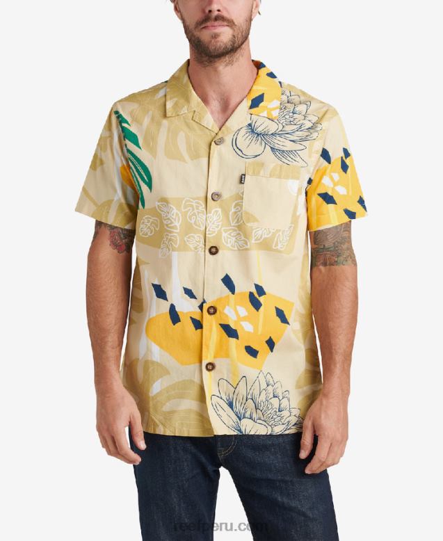 camisa de manga corta otis niebla 0RZL2660 hombres Reef