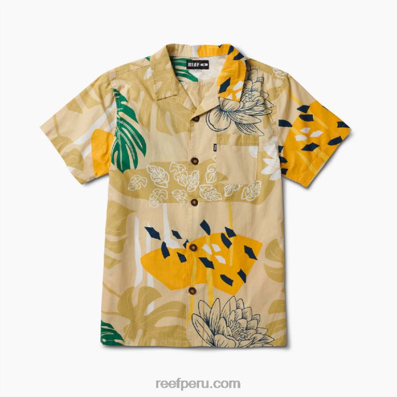 camisa de manga corta otis niebla 0RZL2660 hombres Reef