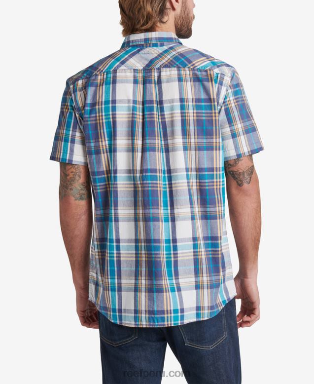 camisa de manga corta pardy azul índigo 0RZL2648 hombres Reef