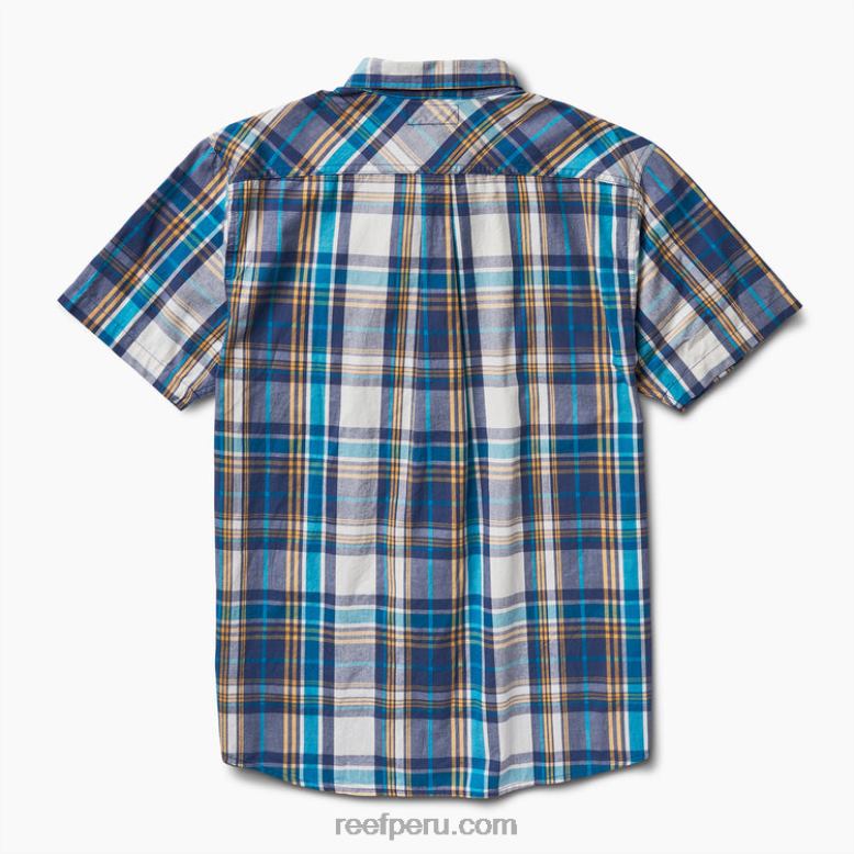 camisa de manga corta pardy azul índigo 0RZL2648 hombres Reef