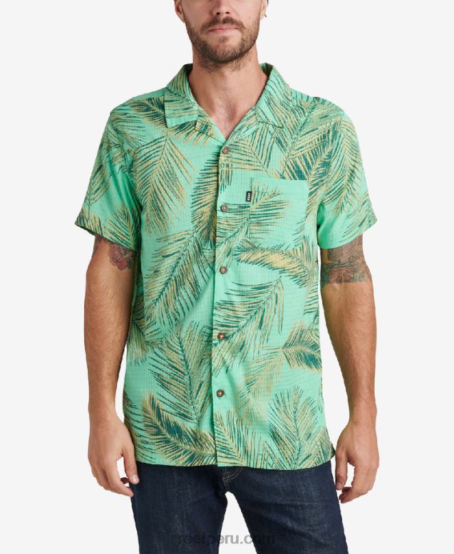 camisa de manga corta peters verde electrico 0RZL2668 hombres Reef