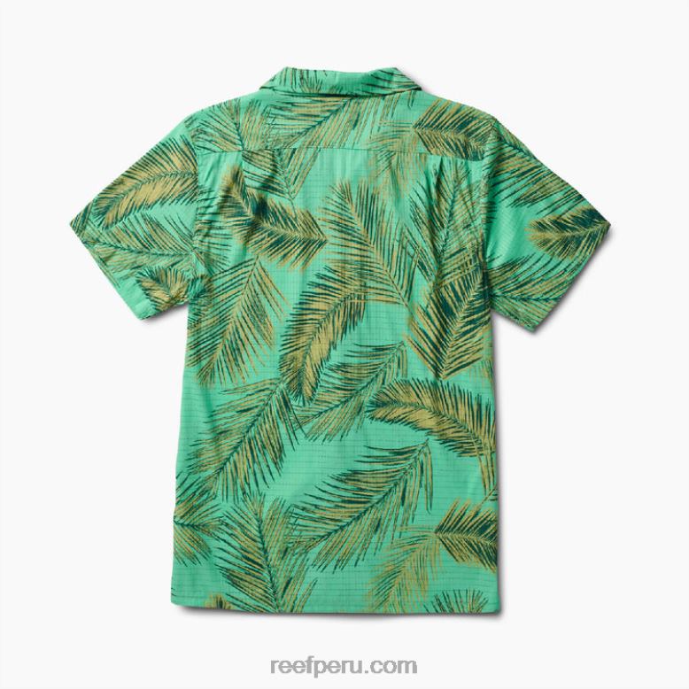 camisa de manga corta peters verde electrico 0RZL2668 hombres Reef