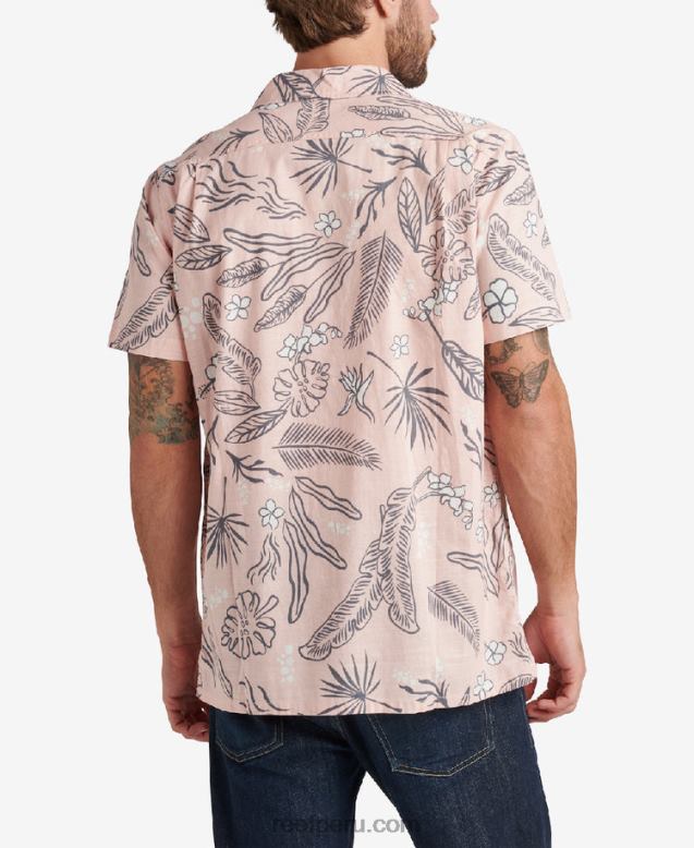 camisa de manga corta rockdale rosa sepia 0RZL2639 hombres Reef