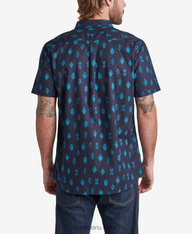 camisa de manga corta travis cielo nocturno 0RZL2649 hombres Reef