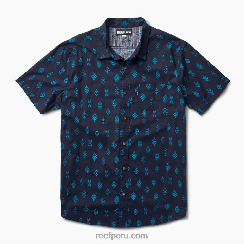 camisa de manga corta travis cielo nocturno 0RZL2649 hombres Reef