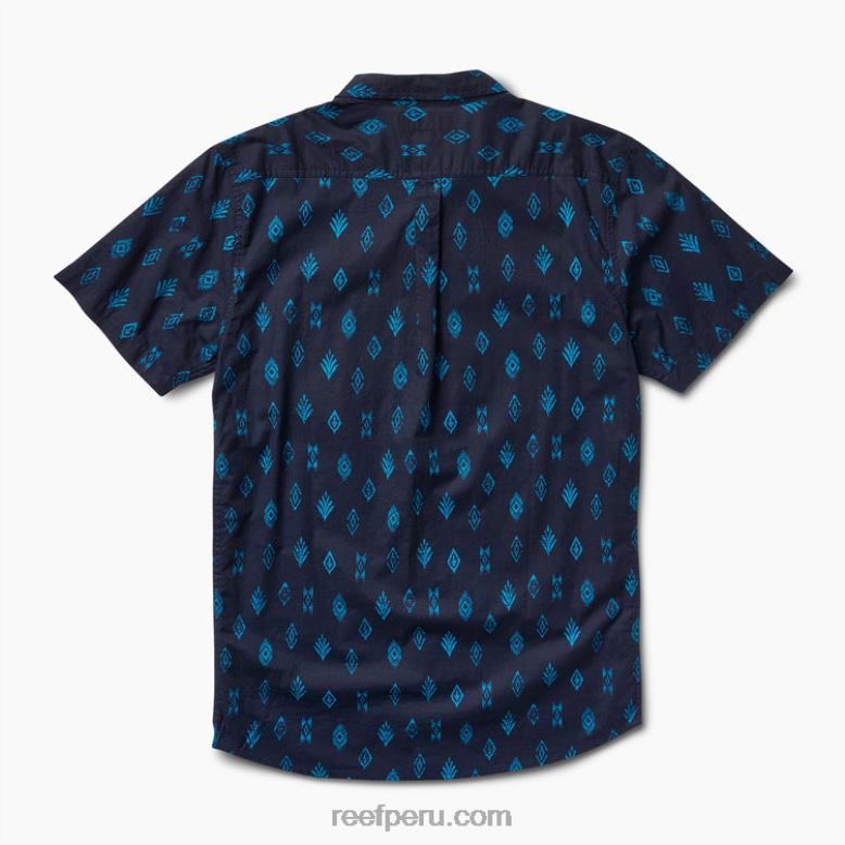 camisa de manga corta travis cielo nocturno 0RZL2649 hombres Reef