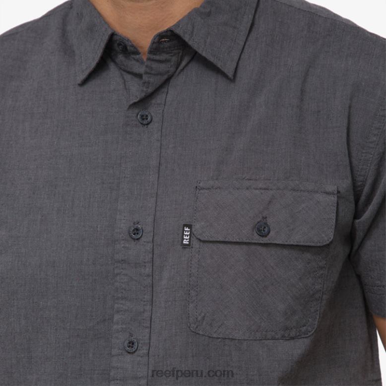 camisa de manga corta winfred caviar 0RZL2645 hombres Reef