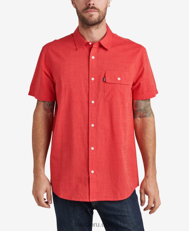 camisa de manga corta winfred hibisco 0RZL2646 hombres Reef
