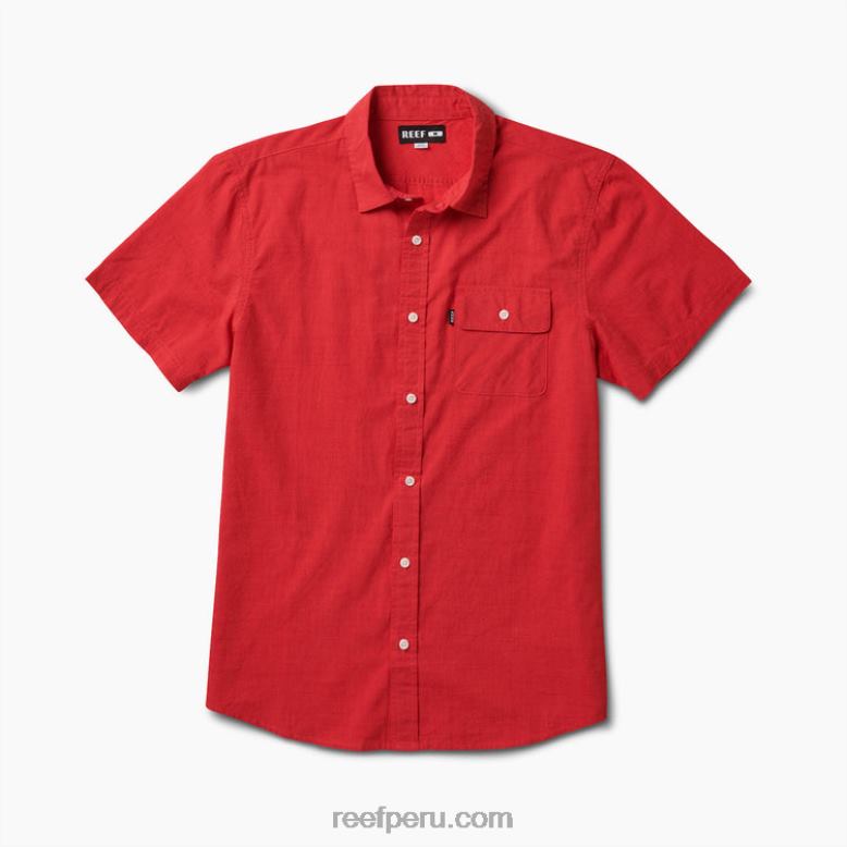 camisa de manga corta winfred hibisco 0RZL2646 hombres Reef